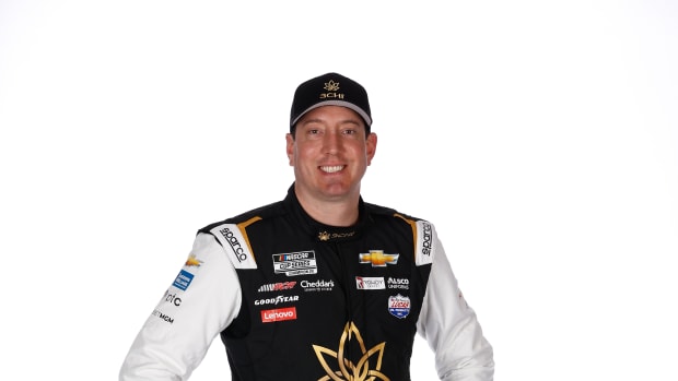 Kyle Busch is feeling right at home -- in his new home at Richard Childress Racing. (Photo by Chris Graythen/Getty Images)
